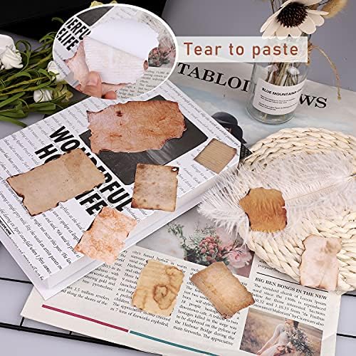 Vintage Scrapbook Paper Stickers, 90 Pcs Antique Style 2 Designs