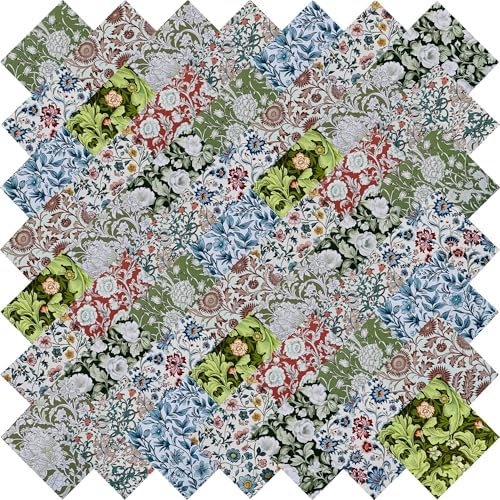 12"x12"50pcs Cotton Fabric Squares for Sewing Quilting Supplies-Morris A
