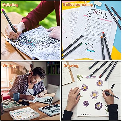 Vanstek 72 Colors Journal Planner Colored Pens, Fineliner Pens for Journaling, Writing Coloring Drawing, Note Taking, Calendar, Planner, Art Office School Gift Supplies