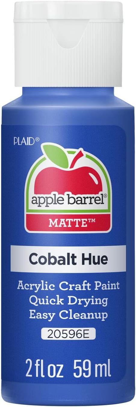 Apple Barrel Acrylic Paint in Assorted Colors (2 oz), 20596, Cobalt Blue