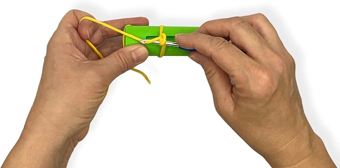 KelliDream Original Magic Circle Crochet Tool w Right & Left-Handed Step by Step Online English Instructions & Video, Learn How to Make a Magic Circle Stitch w All Yarn Sizes (Green)
