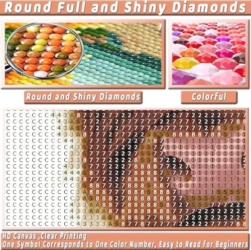 Highland Cow Diamond Art Kits for Adults Diamond Painting Kit for Beginner