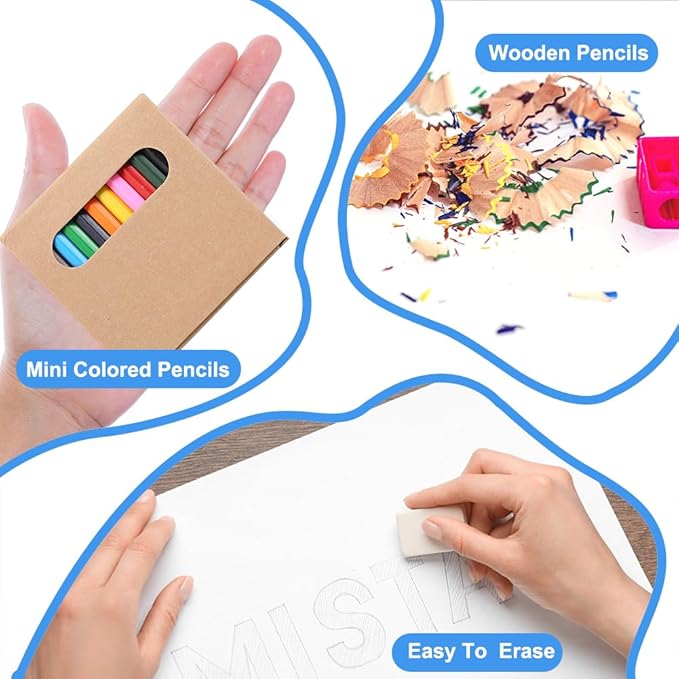 600 Count Colored Pencils Bulk, 50 Pack Colored Pencils in 12 Colors, 3.5 Inch Mini Drawing Pencils Set, Pre-sharpened Coloring Pencils for Kids, Ideal Back to School Supplies & Classroom Prizes