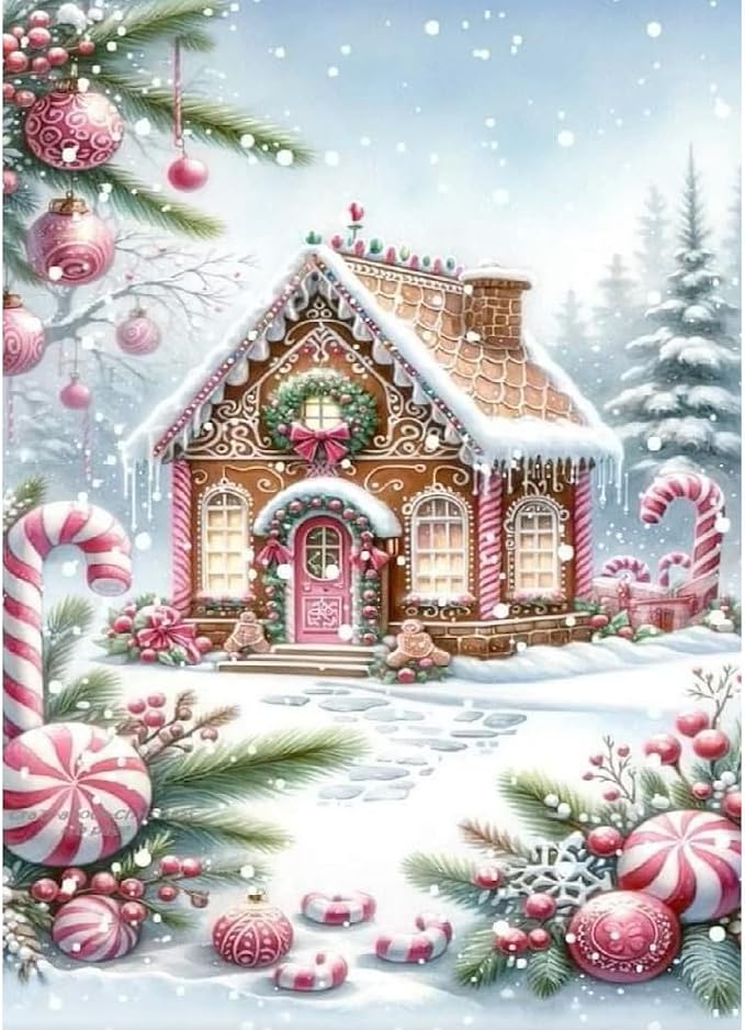 askkqtx Christmas Diamond Art Kits for Adults 12X16 Inch