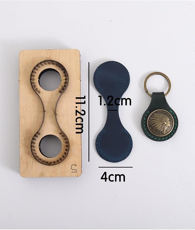 Leather Cutting Die,Leather Keychains Cutting Mold for DIY Leather Crafts (Style1)