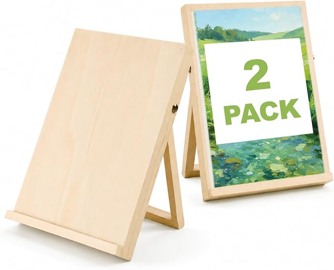 2 PCS Tabletop Easels Easel Stand for Painting Art Easel for Display | DRAWLEX Paint Easel for Canvas Paint Desktop Easel for Painting for Beginners Students
