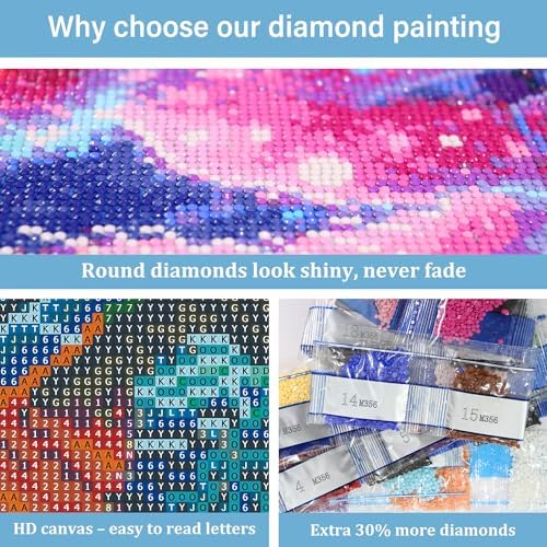 Skull Diamond Art Kits for Adults, Skeleton Diamond Painting Kits 12x16 in | Diamond Painting Kits for Adults Beginners, Gem Art, 5D Full Drill, DIY Arts and Crafts for Gift Home or Decor