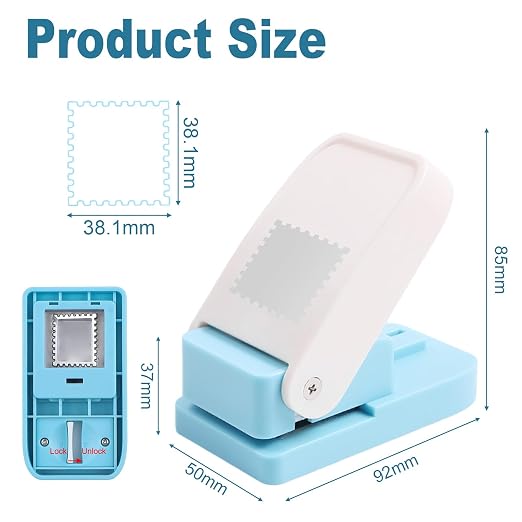 1.5X1.5 inch Rectangular Postage Stamp Puncher