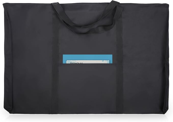 JJRING Dacron Art Portfolio Tote Bag 25'' x 37'' For 24'' x 36'' Black