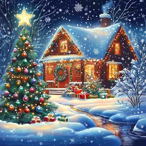 ijbnhd Diamond Art Kits for Adults Christmas Diamond Painting Kits