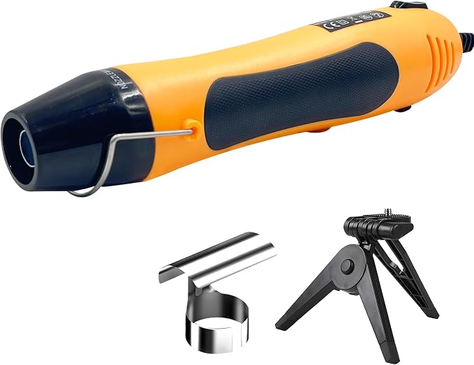 Heat Gun, 350W Mini Heat Gun with Reflector Nozzle Dual Temperature Settings Fast Heat Hot Air Gun Tool for Crafting, Heat Gun for Craft Dryer, 6.56Ft Overload Protection for Drying Paint