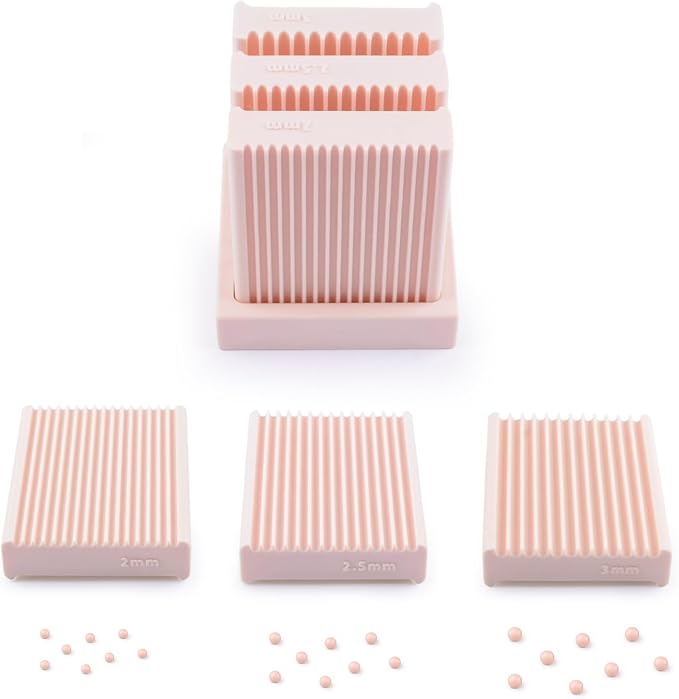 Mini Polymer Clay Bead Maker（2&2.5&3mm）, Clay Beads Roller Bead Shaping Tool Clay Molds for Jewelry Making DIY Bracelet Necklace Craft