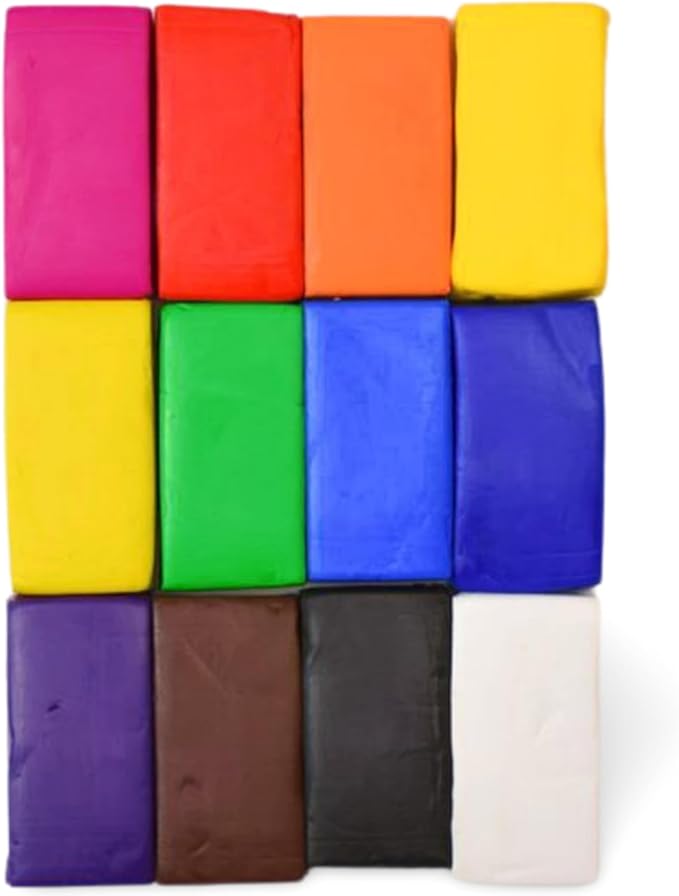 Sculpey Premo Multipack - 12 Shades Classic Mixing Colors 1oz Clay Bars | Non-toxic polymer clay sampler for jewelry making, caning, and mixed media. Soft, durable oven-bake clay in 12 colors