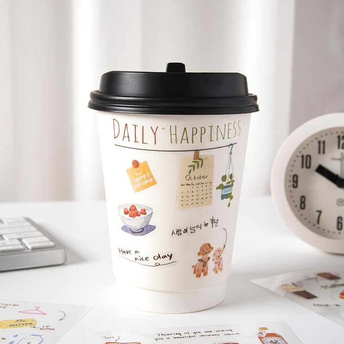 680 Pcs Daily Planner Stickers for Scrapbooking Diary Bullet Journal Notebook Card Making Water Bottle, 24 Sheets Hand-Drawn Monthly Weekly Daily Journal Stickers for Adults and Teens