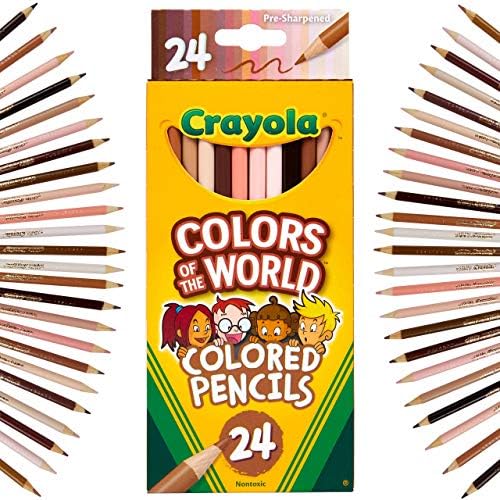 Crayola Colors of the World Bulk Colored Pencil Set - 6 Packs (24ct), Teacher Classroom Must Haves, Skin Tone Colored Pencils for Kids