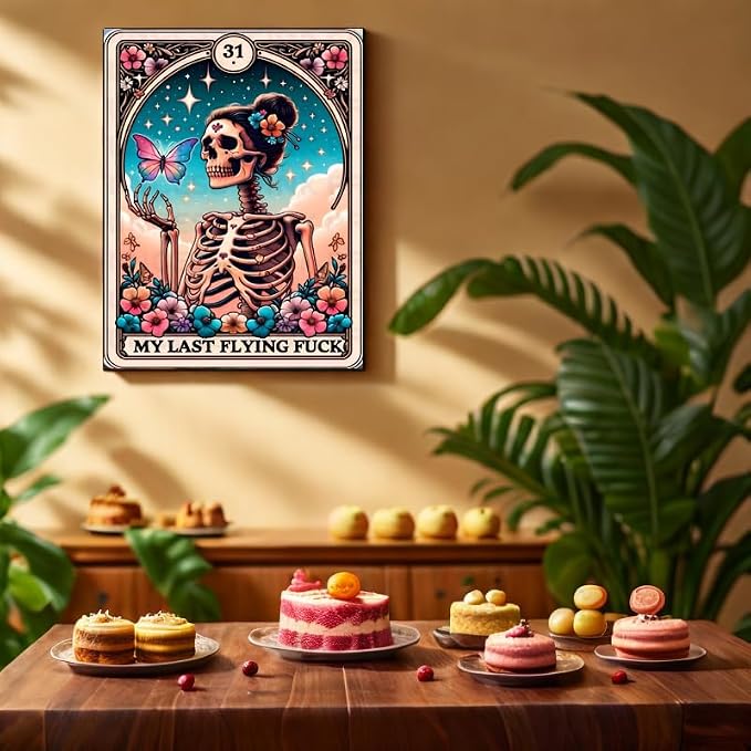 GQYCZZ Skull Diamond Art Kits for Adults，Tarot Skull Last Flying Diamond Painting Kits for Beginners, Round 5D Paint with Diamonds Pictures Gem Art Painting Kits DIY Adult Crafts Kits 12x16inch