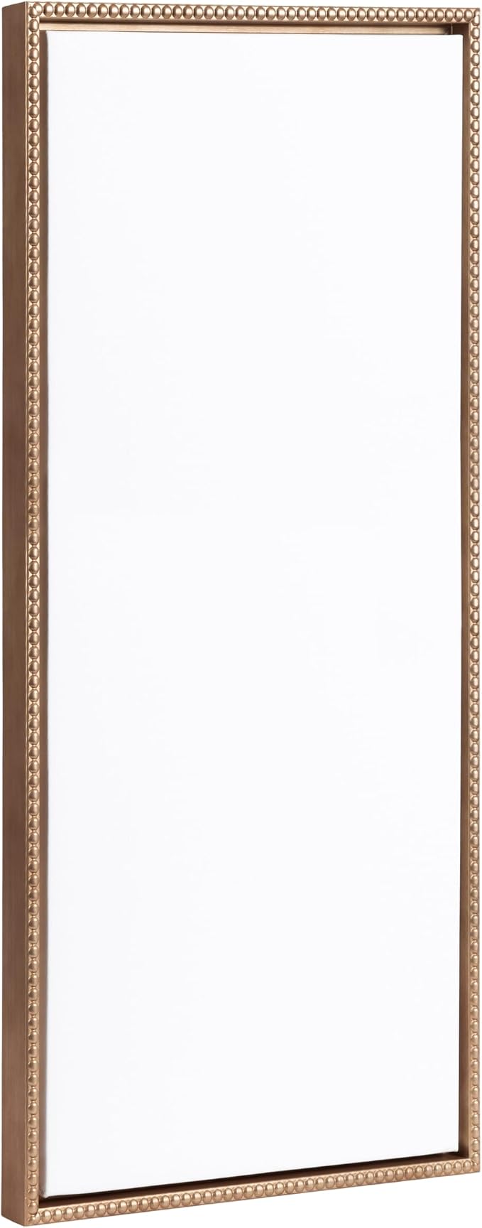 Kate and Laurel Sylvie Blank Framed Canvas Wall Art, 18x40 Gold Beaded, Vintage Modern Empty Canvas for Paint-Your-Own Art, Ready to Paint Premium Canvas Already Framed