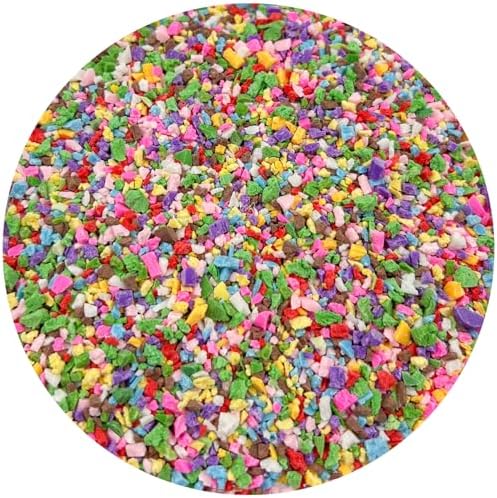 100G Crushed Fake Sprinkles Irregular Polymer Clay Slices Resin Sprinkles Fake CandyClay Sprinkles Nail Art Slices Polymer Sprinkles for Nail Art DIY Phone Case Crafts(13-Mixed)