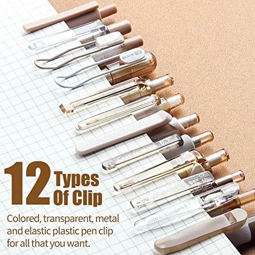 Four Candies Brown Pens, Black Gel Ink, Moor - 12ct, 0.5mm Fine Point
