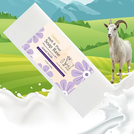 Goat Milk Soap Base,Melt and Pour Soap Base for Soap Making SLS Free 5.2 LB