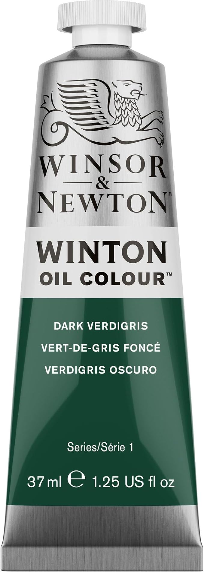 Winsor & Newton Winton Oil Color, 37ml Tube, Dark Verdigris | Artist pigments, Durable, Lightfast, Permanent, Uniform Consistency, Great Pigment Load