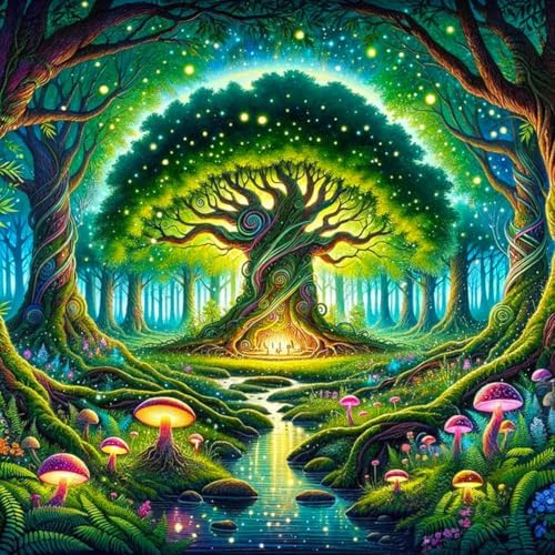 Diamond Art Kits for Adults & Beginners, Tree of Life Diamond Painting Kit