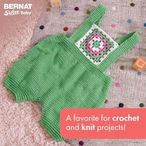Bernat Softee Baby Yarn for Crocheting Soft, White, 3-Pack