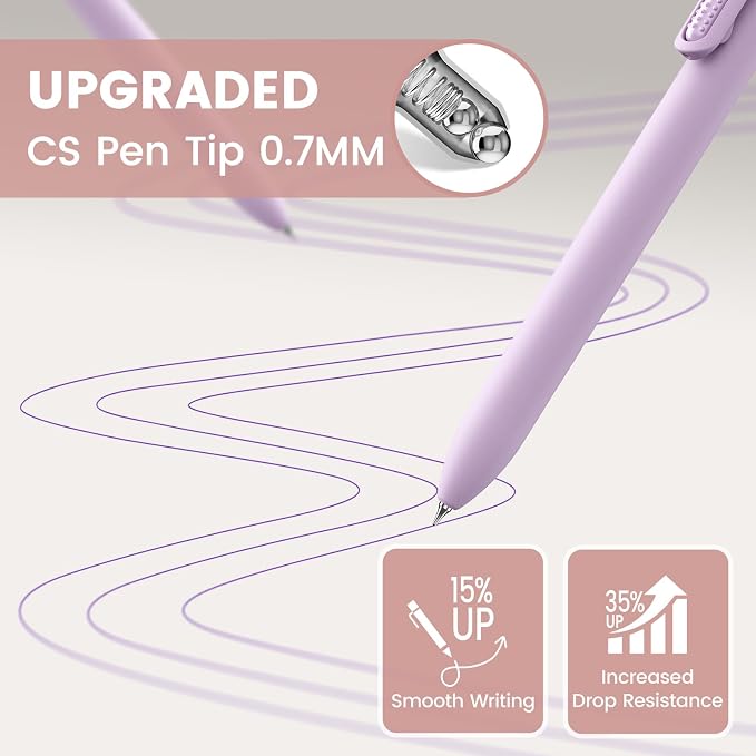 8 Pack Colored Gel Pens with Fidget, Morandi Color Ink No Smudge