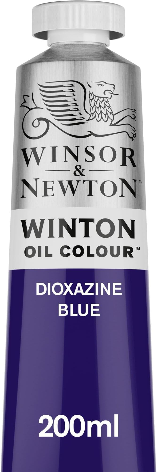 Winsor & Newton Winton Oil Color, 200ml Tube, Dioxazine Blue | High-quality pigments, Durable, Lightfast, Permanent, Uniform Consistency, Great Pigment Load