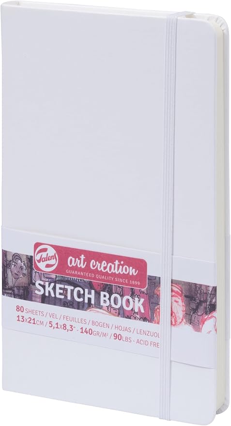 Talens Art Creation Sketchbook, White, 80 Sheets, 5.1 x 8.3 in
