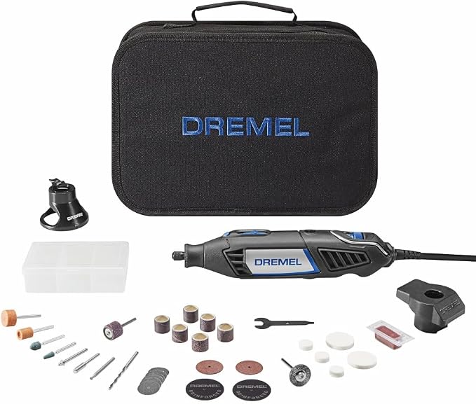 Dremel 4000-2/32 Rotary Tool Kit - Engraver, Polisher, and Sander - Ideal for Cutting, Detail Sanding, Engraving, Wood Carving, and Polishing - 2 Attachments & 32 Accessories