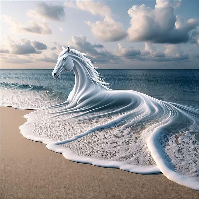 Diamond Art Kits for Adults,Horse Animal Diamond Painting for Beginners