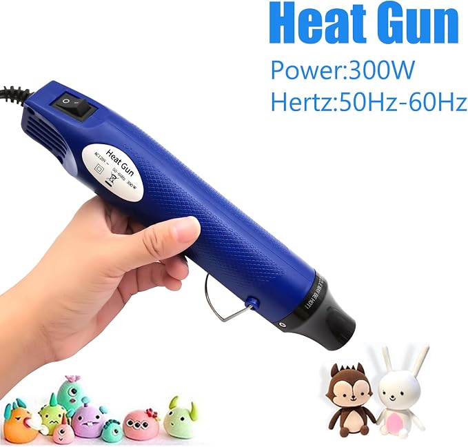 Heat Gun, Mini Hot Air Gun for DIY Crafts Portable Heat Air Gun Tool for Embossing Shrink Wrapping Drying Paint | DIY Crafts, Portable, Embossing, Shrink Wrapping, Drying Paint