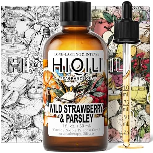 HIQILI Wild Strawberry & Parsley Fragrance Oil for Candle - 1 Fl Oz