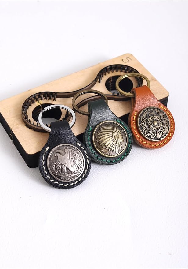 Leather Cutting Die,Leather Keychains Cutting Mold for DIY Leather Crafts (Style1)