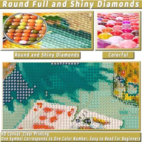 Cute Cocktail Diamond Art Kits for Adults Diamond Painting Kit for Beginner