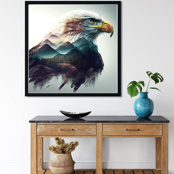 Meothan Diamond Art Kits for Adults Eagle Diamond Painting Kit 12x12in