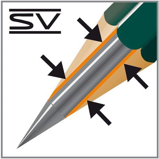 Faber-Castell Castell 9000 Graphite Pencils, 8B Pre-Sharpened for Sketching, Shading, and Drawing, Box of 12