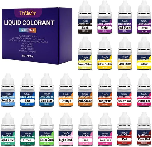 Soap Dye 24 Color,Colorant Kit Soap Colorant,Soap Making