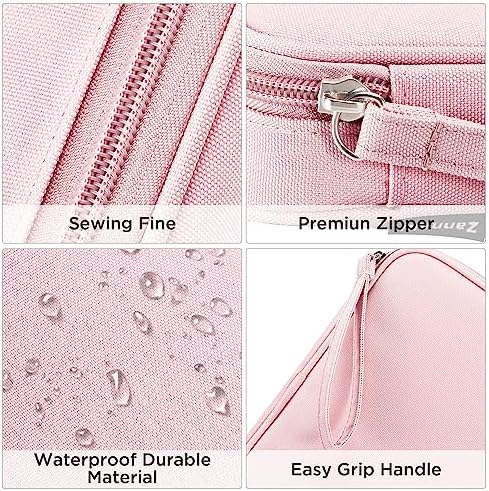 Zannaki Big Capacity Storage Pouch Marker Pen Pencil Case Simple Stationery Bag Box Art Tool & Sketch Storage Boxes for Bullet Journal Middle High School Office College Student Girl Women Adult Teen