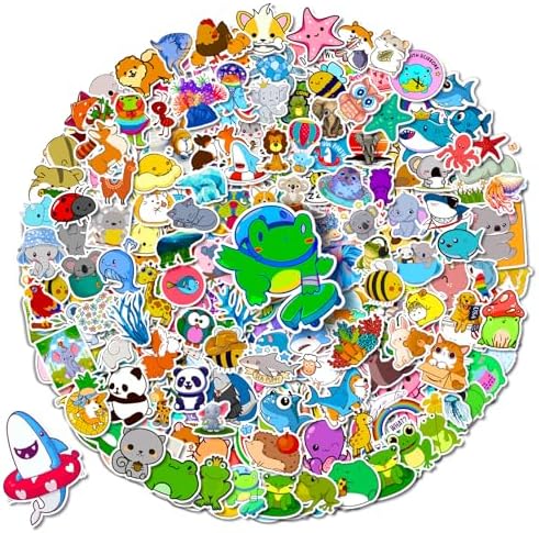 Arme Cute Animal Stickers Bulk Waterproof Water Bottle Stickers Pack 400PCS | Vinyl Stickers for Kids, Toddlers, Teens, Boy, Girl, Fun Stickers for Classroom Reward, Luggage, Cups, Random
