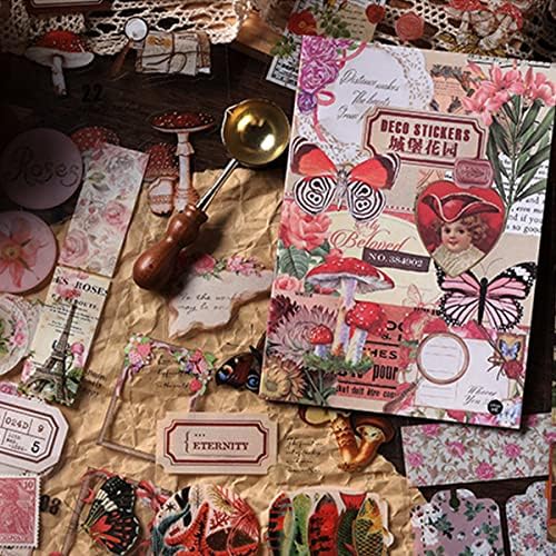Vintage Stickers 20 Sheets Scrapbooking Supplies Journaling Decals (Castle)