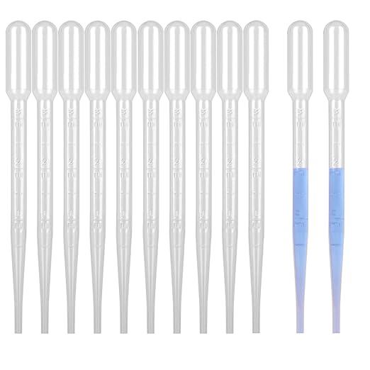 moveland 3ML Plastic Pipettes Disposable for Makeup Tool, Class, Crafting | 10 PCS, Leak-Proof Design, Calibrated Scale, Soft & Flexible, Food-Grade Plastic, for Aquariums, Oils, Pet Food, Painting