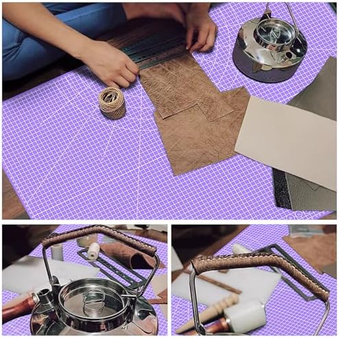 24" x 36" Self Healing Cutting Mat: Double Sided Sewing Cutting Mat Craft Supplies A1 Size for Quilting, Crafts Arts, and Fabric Purple & Pink Design (Pink & Purple)