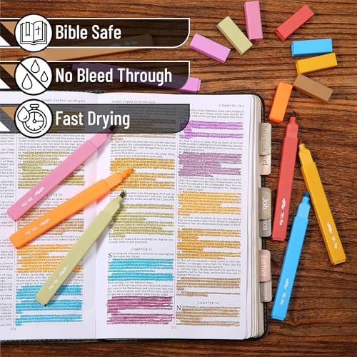 Mr. Pen- Aesthetic Highlighters No Bleed, 8 Pack, Assorted Colors | Chisel Tip, Cute Highlighters Assorted Colors for Journaling, Highlighting, Underlining, Fast Dry, Back to School Supplies
