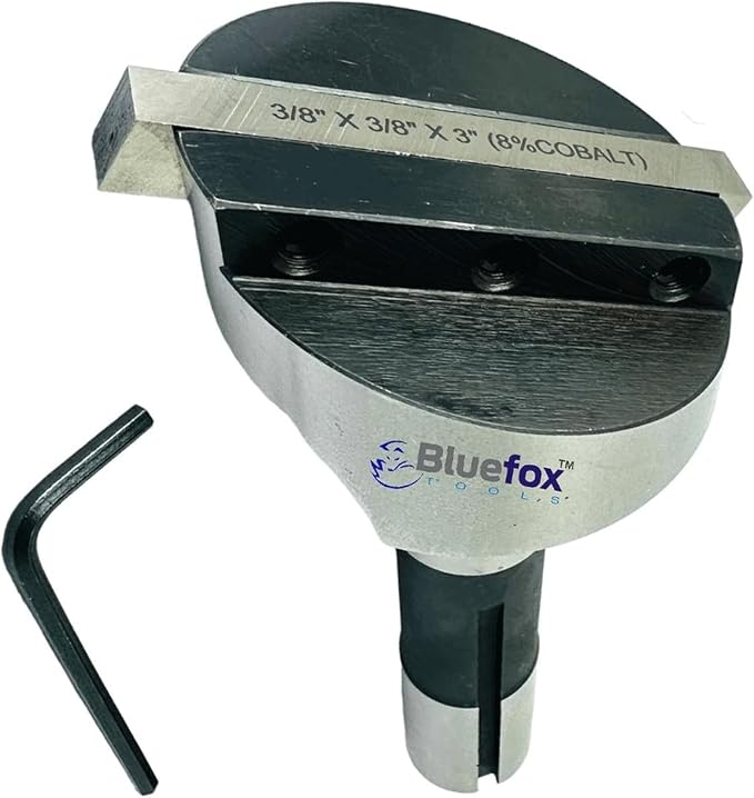 NEW 2-1/2" Inches Head Diameter Fly Cutter R8 Shank Milling Machine | 3/8“ Toolbit (8% Cobalt) Square HSS Tool Bit | Hardened Steel