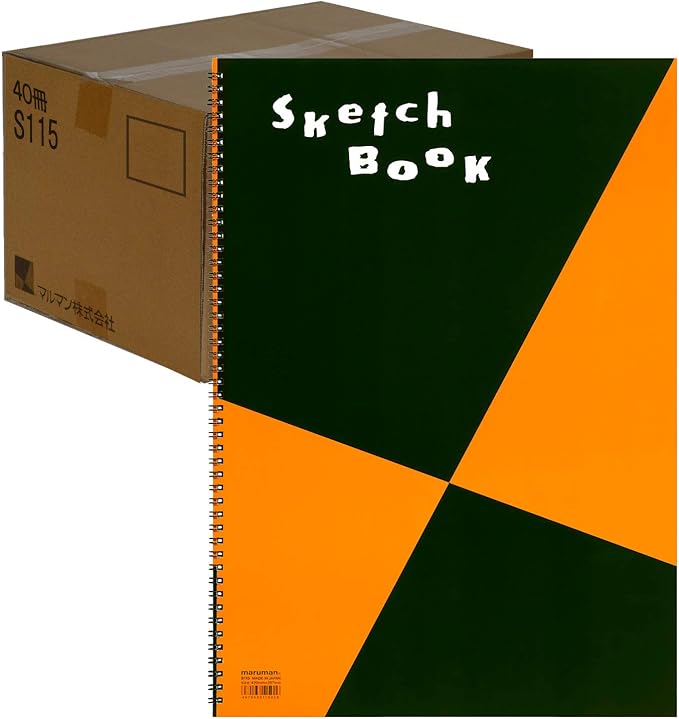 Maruman Sketchbook, A3 Design Series, Drawing Paper, Normal Door, 24 Sheets S115X40, 40 Sheets