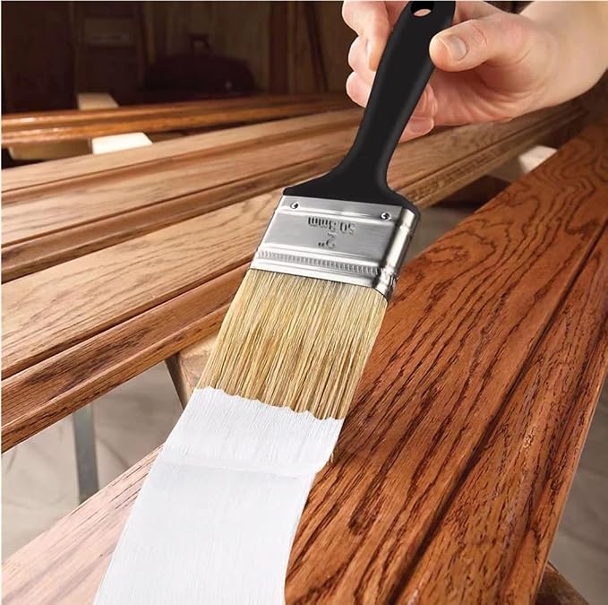 2 Inch Flat Paint Brush Set,10 Pack Chip Brushes for Stain,Trim & DIY