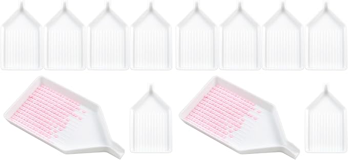 6 PCS Plastic Diamond Painting Bead Sorting Trays – Durable Craft Accessories for DIY Diamond Art, Nail Art & Phone Decoration (Pack of 2)