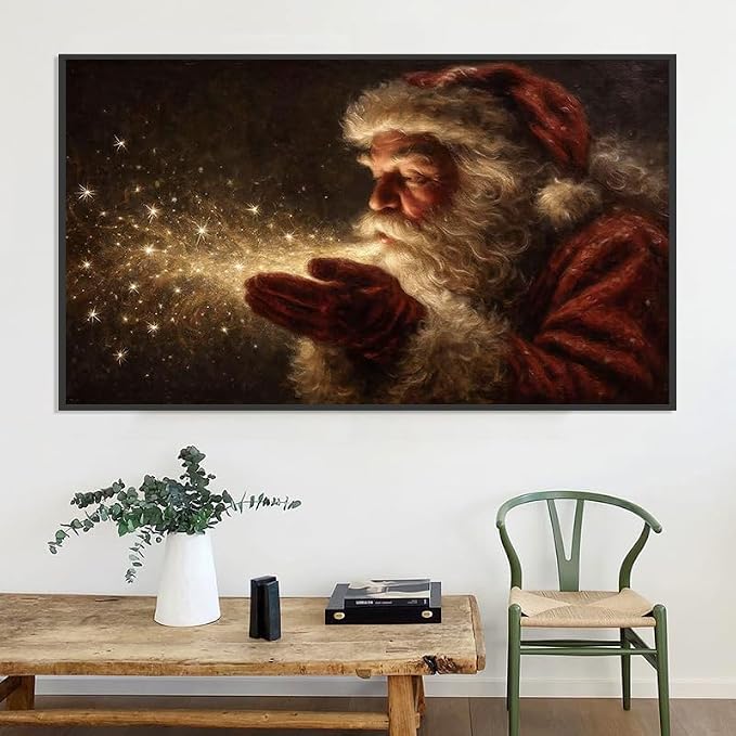 Meothan 5D Large Christmas Diamond Art Kits for Adults (27.6x15.8inch) | Santa Claus Diamond Painting Kit for Adults, Full Drill Diamond Gem Art Dots Paintings kits for Home Wall Decor Gift(70x40cm)